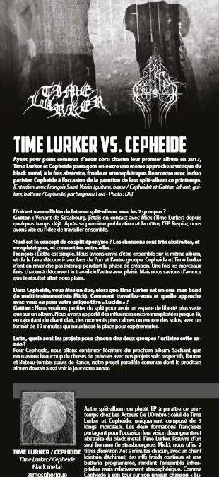TIME LURKER & CEPHEIDE interview (french only)