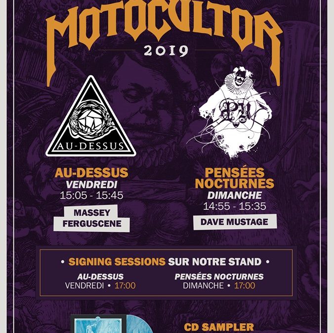// French article //MOTOCULTOR : Au-Dessus et Pensées Nocturnes à l’affiche + signing session.